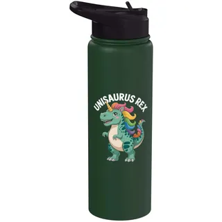 Unisaurus Rex Regenbogen Einhorn Dinosaurier Spaß Stainless Steel Insulated Water Bottle