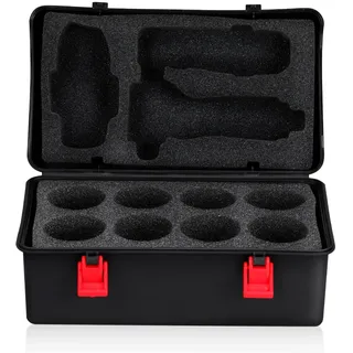 HOMOBABE Aufbewahrungsbox für Kreisel tragbar Schwarze 8.66x4.72x4.33 in