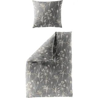 BIERBAUM 3987 Blumen Beige 135 x 200 cm + 80 x 80 cm