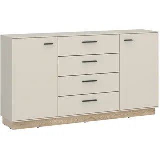 Sideboard HOME AFFAIRE, natur, B:1.550cm H:87,6cm T:40cm, Holzwerkstoff, Sideboards, Sideboard, modernses Sideboard, Breite ca.155 cm, 2 Türen und 4 Schubkasten
