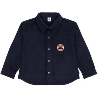 Petit Bateau Jungen Langarm-Overshirt, Blau Smoking, 8 Jahre