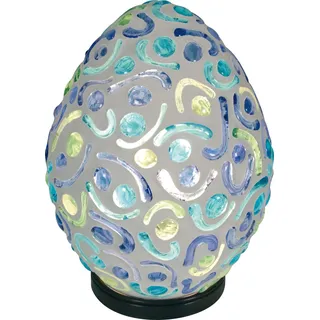 Näve Leuchten Tischleuchte MOSAIK mit E14 Tischleuchte MOSAIK mit E14 Tischleuchten - Mosaik-Tischleuchte, Tischlampe aus Keramik in bunt, E14-Fassung - Bunt