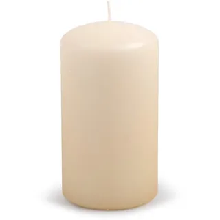 DONAU HOME Stumpenkerzen Klassische Kerze/Creme, Beige/ 1 Stück / 15 x Ø 8 cm Unparfümiert/zur Dekoration / 75 Stunden Brenndauer/Deko Kerzen Wachskerze/Tischkerzen Altar-Kerze