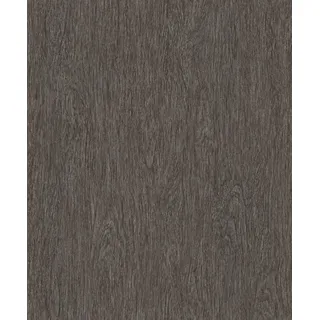 Rasch SCHÖNER WOHNEN-Kollektion Vliestapete WOOD 600056 mit Holzoptik in Anthrazit - 10,05 m x 0,53 m