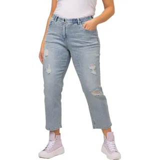 Ulla Popken Damen 7/8-Boyfriend-Jeans Jeans, Light Blue, 46 EU