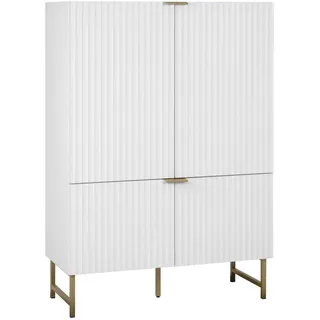 Finori Highboard 100 x 142 x 41 cm weiß