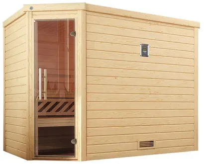 Bild von Sauna TURKU (Set), 7,5 kW-Ofen mit digitaler Steuerung, beige