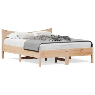 vidaXL Massivholzbett ohne Matratze 120x200 cm Kiefernholz