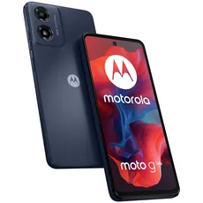 Motorola Mobility Moto g04s Smartphone (6,6"-HD+-Display, 50-MP-Kamera, 4/64 GB, 5000 mAh, Android 14) Concord Black, inkl. Schutzcover + Handyhalterung [Exklusiv bei Amazon]