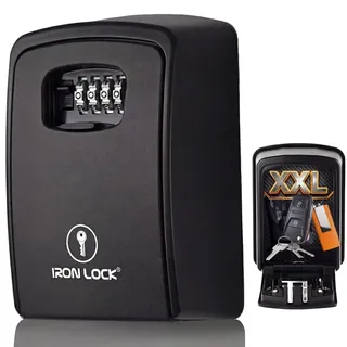 Iron Lock Schlüsselschrank XXL 4-stellige Kombination schwarz