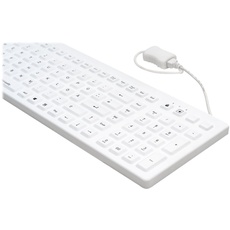 Bild von CleanType Prime Pro Plus weiß, USB, DE (TKG-110-GCQ-PR-KGEH-WHITE-IP68-MAG-BACKL-USB-DE)