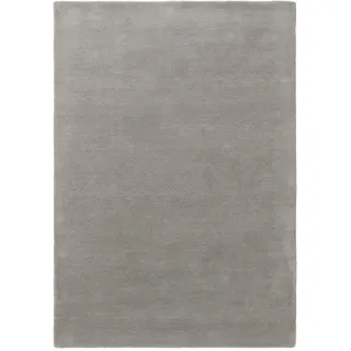 benuta Nest Wollteppich Bent Grau 250x350 cm , Textil , Beton Optik , Rechteckig , 250x350 cm , pflegeleicht , Teppiche und Böden, Teppiche, Schafwollteppiche