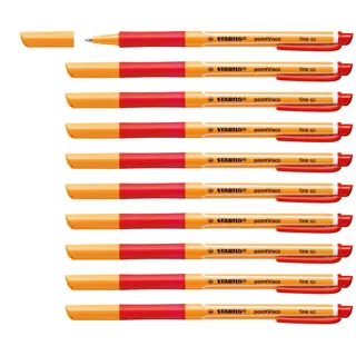 Stabilo Kugelschreiber Basic Rot 0,5 mm 10 St.