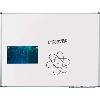 Legamaster 7-102054 Whiteboard Premium, lackierter Stahl mit Spezialbeschichtung, 120 x 90 cm