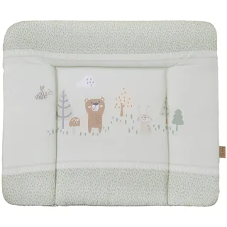 roba Wickelauflage Woodland Buddies - Grün - Textil - Tiere , 85x75 cm woddland B:85cm L:75cm, Baumwolle, Polyester, Wickelauflagen, Wickelauflage