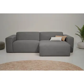 otto home »Koa, 228 cm, L-Form, Modulsofa in Cord, Chenille, Struktur, Webstoff« Designsofa, weicher Lounge-Sitzkomfort, Welleunterfederung, bodentief,