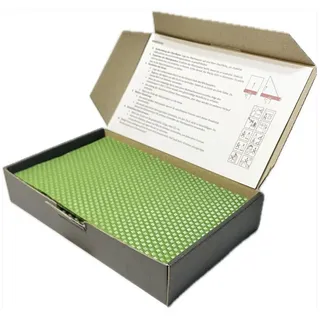 Ubswax Bienenwachsplatten Kerzen Set – 10 farbige Wachsplatten 20x12 cm mit Docht – Kerzen selber machen DIY – Bastelset aus Bienenwachs für kreative Projekte (HellGrün)