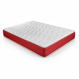 DUÉRMETE ONLINE Lite Viskoelastische Matratze, wendbar, fest und bequem, sehr atmungsaktiv, für den Winter/Sommer, weiß, 150 x 180 cm