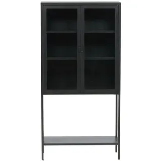 Livetastic Vitrine Misha 75 x 35 x 0 cm Schwarz