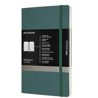 Moleskine Professionelles Large Notizbuch (Soft Cover) Waldgrün