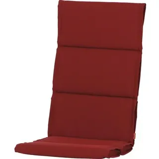 Auflage Hochlehner Dessin Uni rot, Olefin Polypropylen