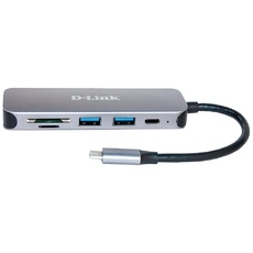 Bild 5-in-1 USB-C Multiport-Adapter, Card Reader, USB-C 3.0 [Stecker] (DUB-2325)