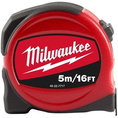 Milwaukee 48227717 Slimline Maßband 5 m (Breite 25 mm), red
