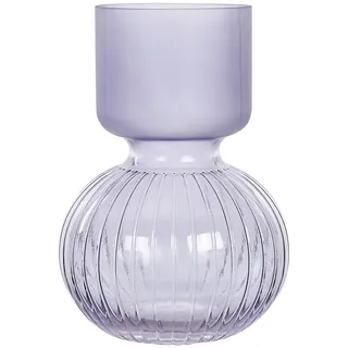 Beliani Blumenvase Glas violett Thetidio , Violett , Mode , 26 cm , Dekoration, Vasen, Glasvasen