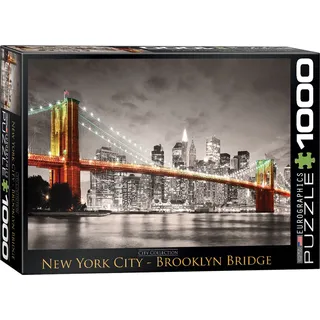 New York City Brooklyn Bridge - 1000 Teile Puzzle im Format 68x48 cm
