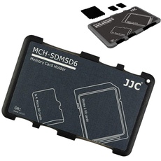 JJC Speicherkarten Etui Leichte Aufbewahrung Schutzhüllen für 2 SDXC SDHC SD Karten und 4 Micro SD Karten