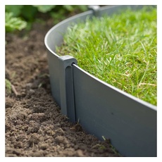 Bild Nature Rasenkante mit Bodenanker Set Grau