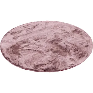 Pergamon Luxus Super Soft Fellteppich Plush Rund Beere 120x120cm