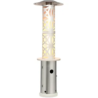 Blumfeldt Goldflame Style Terrassenheizstrahler 11,2 kW silber