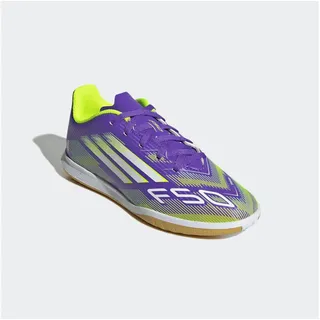 adidas F50 Club Hallenfußballschuhe - Purple Rush / Ftwr White / Lucid Lemon - EU 38 2/3