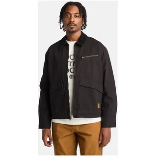 Timberland Mens Washed Canvas Jacket black M