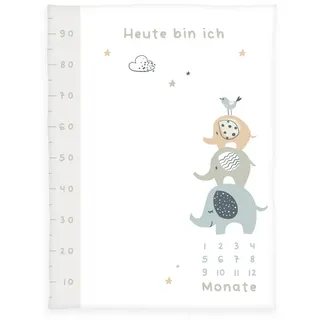 Herding Babydecke , Multicolor, Weiß , Textil , Füllung: Polyester , 75x100 cm , Oeko-Tex® Standard 100 , pflegeleicht , Schlafen, Babybettausstattung, Babydecken & Babykissen, Babydecken