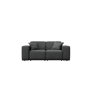 Kaiser Möbel Gartensofa Gartenmöbel Malibu 2 Sitzer Stoff Odyssey Anthrazit , Holz , 186x73x88 cm , Gartenmöbel, Loungemöbel, Gartensofas & Loungesofas