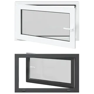 vidaXL Kipp- und Drehfenster für den Keller RISOR 100 x 60 cm - Grau