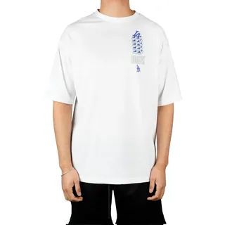 LOS ANGELES DODGERS Unisex Short Slee_los T-Shirt, Weiß, S EU