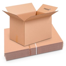 Master'in - Kisten aus Karton mit einwelliger Kannelierung, Braun, 590 x 390 x 385 mm, 20 Stück