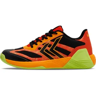 Hummel Algiz VI Hallenschuhe Herren schwarz rot orange Gr 48,5 - Orange