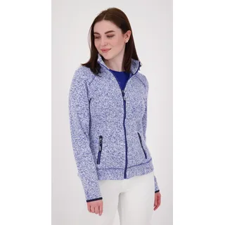 Strickfleecejacke DEPROC ACTIVE "KIRKVALE X WOMEN", Damen, Gr. 36 (S), lila (flieder), 100% Polyester, bequem, gerader Abschluss mit Gummizug, Jacken Strickfleecejacke, auch in Großen Größen erhältlich