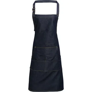 Premier Workwear PR126 | Jeans Stitch Denim Bib Apron - 72 x 86 cm - Farbe: Indigo Denim (ca. Pantone 2767) - Größe: 72 x 86 cm - Blau