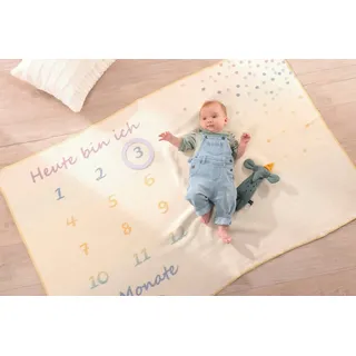 Biederlack "Babydecke Milestone", Babydecke, Milestone, die perfekte Fotodecke,