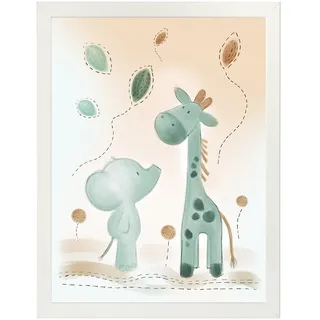 Nattou Poster mit Rahmen 40 x 30 cm