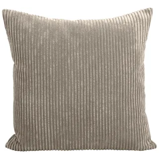 Max Winzer Zierkissen , Taupe , Textil , Füllung: Schaumstoffflocken , quadratisch , 55x55 cm , Goldenes M, Made in Germany , Heimtextilien, Wohntextilien, Kissen, Zierkissen