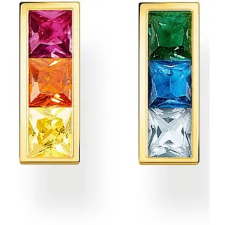 Thomas Sabo Ohrstecker »gold, silber« mit Glas-Keramik Stein, Korund, Zirkonia, Spinell (synth.)