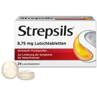 Strepsils® Lutschtabletten - Bei starken Halsschmerzen und Schluckbeschwerden 24 St 24 St Lutschtabletten