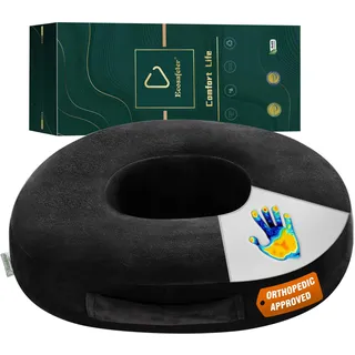 Ecosafeter Donut Hämorrhoiden Sitzkissen-Kissen für Bürostuhl, Einfach und praktisch, Ergonomisches Steißbeinkissen, für Schwangerschaft, Postnatal, Ischias, Steißbein