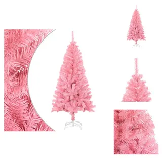 vidaXL Künstlicher Weihnachtsbaum mit Ständer Rosa 150 cm PVC - Weihnachtsbäume - Rosa